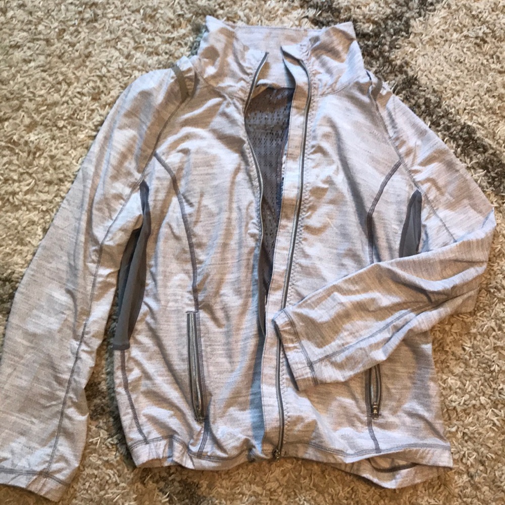 Lululemon lightweight grey space-dye jacket sz 8